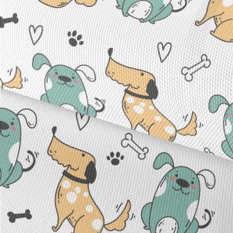 Cartoon Style Cute Puppy Waterproof Oxford