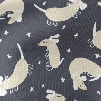 Dachshund On A Summer Night Waterproof Canvas