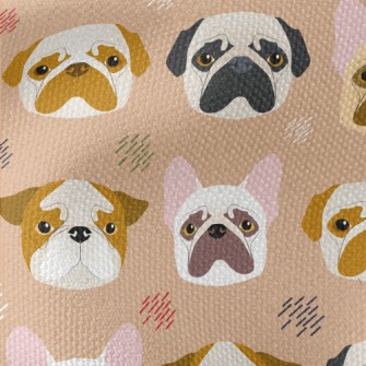 Puppy Head Hand Drawing Waterproof Canvas