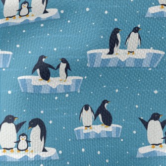 Cute Penguin Family Waterproof Canvas