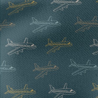 Color Line Airplane Waterproof Canvas