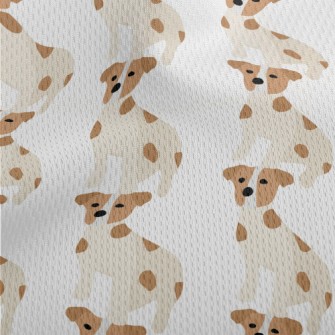 Simple Cute Puppy Athletic Mesh Flat Back