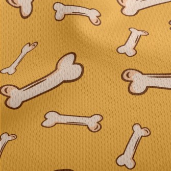 Cute Dog Bone Toy Athletic Mesh Flat Back