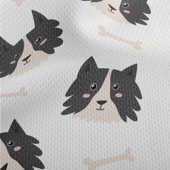 Smiling Shepherd Dog Athletic Mesh Flat Back