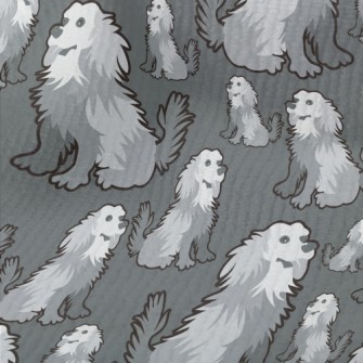 Gray Long-haired Dog Terry