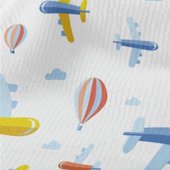 Cartoon Airplane And Hot Air B Terry