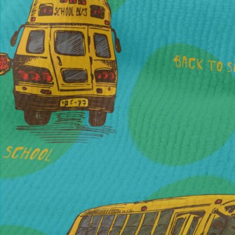Hand Drawn American School Bus Terry