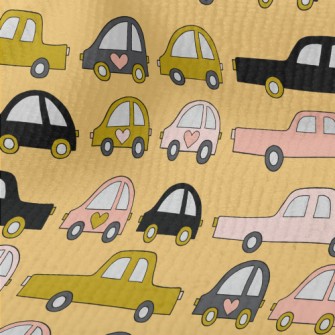 Hand Drawn Car Traffic Jam Terry
