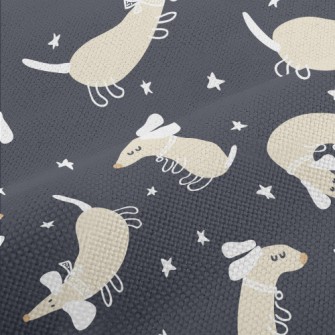 Dachshund On A Summer Night Performance Linen