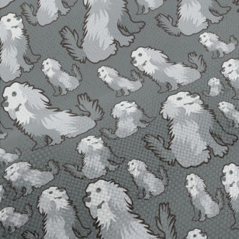 Gray Long-haired Dog Performance Linen