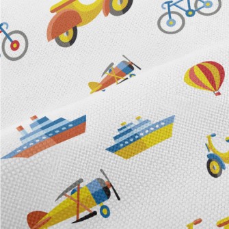 Cartoon Style Transportation Performance Linen