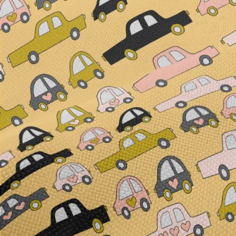 Hand Drawn Car Traffic Jam Performance Linen