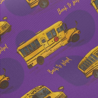 Yellow School Bus On The First Twill