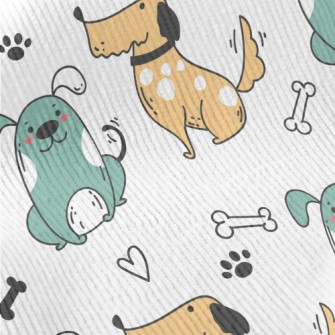 Cartoon Style Cute Puppy Standard Corduroy