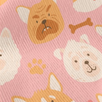 Cartoon Pet Puppy Standard Corduroy