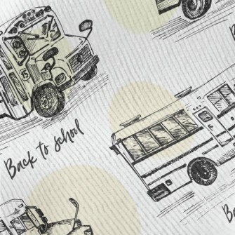 Hand Drawn Bus Sketch Standard Corduroy