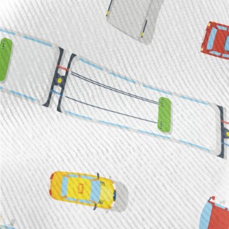 Transportation Top View Standard Corduroy