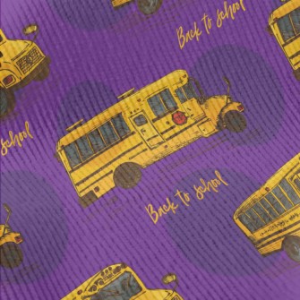 Yellow School Bus On The First Standard Corduroy