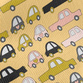 Hand Drawn Car Traffic Jam Standard Corduroy