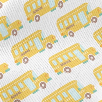Cartoon School Bus Standard Corduroy