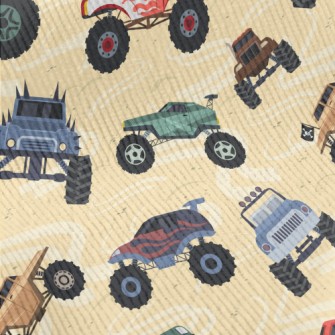 Colorful Monster Truck Standard Corduroy