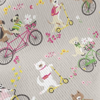 Happy Cycling Puppy Standard Corduroy