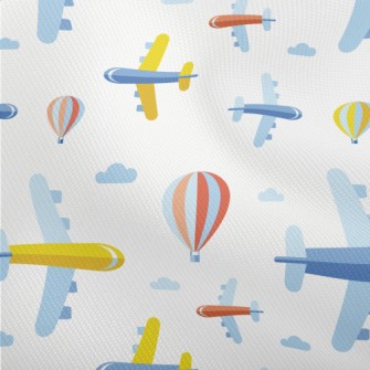Cartoon Airplane And Hot Air B Dobby