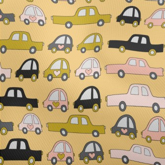 Hand Drawn Car Traffic Jam Dobby