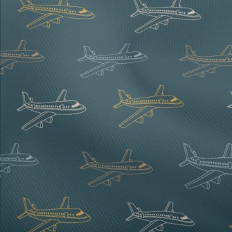 Color Line Airplane Dobby