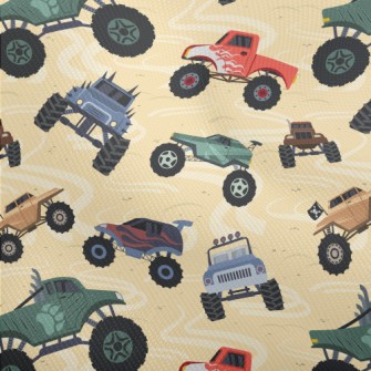 Colorful Monster Truck Dobby