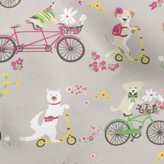 Happy Cycling Puppy Micro Fleece