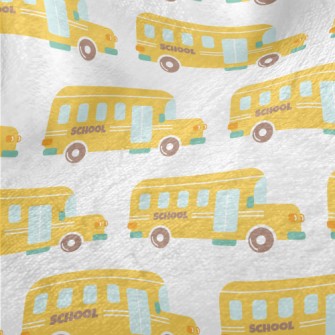 Cartoon School Bus Minky
