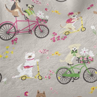 Happy Cycling Puppy Minky