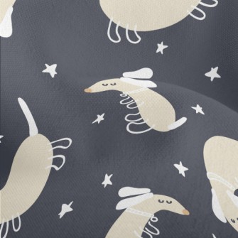 Dachshund On A Summer Night Lightweight Performance Linen