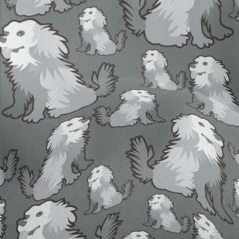 Gray Long-haired Dog Lightweight Performance Linen