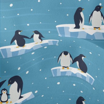 Cute Penguin Family Lightweight Performance Linen