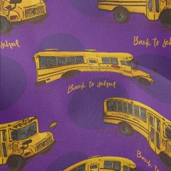 Yellow School Bus On The First Lightweight Performance Linen