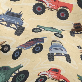 Colorful Monster Truck Lightweight Performance Linen