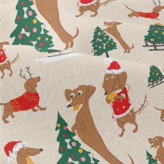 Dachshund Christmas Modern Jersey