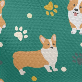 Cute Cartoon Corgi Pongee