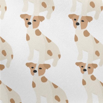 Simple Cute Puppy Pongee