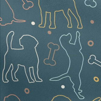 Cute Beagle Silhouette Pongee