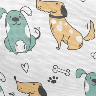 Cartoon Style Cute Puppy Pongee