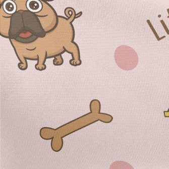 Funny Cute Puppy Pongee