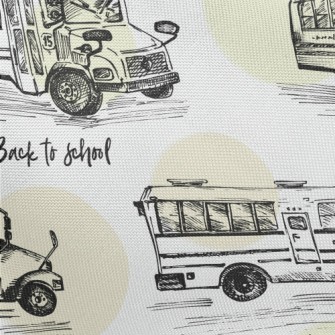 Hand Drawn Bus Sketch Pongee