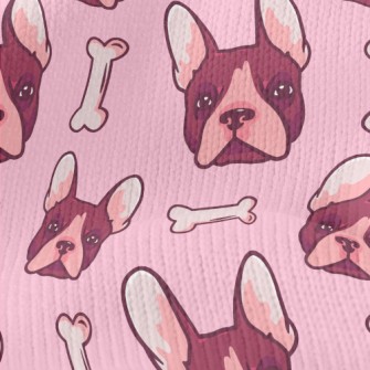 Dog And Dog Bone Toys Stretch Jersey