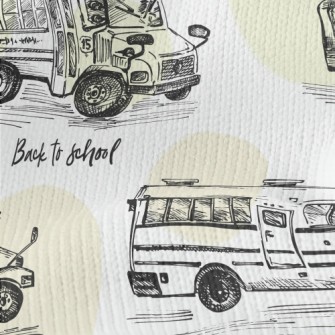 Hand Drawn Bus Sketch Stretch Jersey