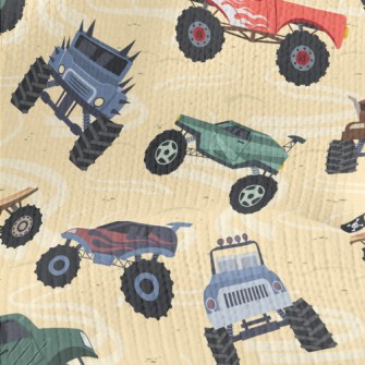Colorful Monster Truck Stretch Jersey