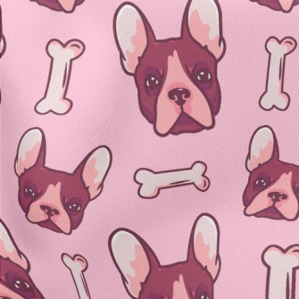 Dog And Dog Bone Toys Lightweight Cotton Poplin