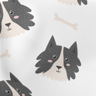 Smiling Shepherd Dog Lightweight Cotton Poplin